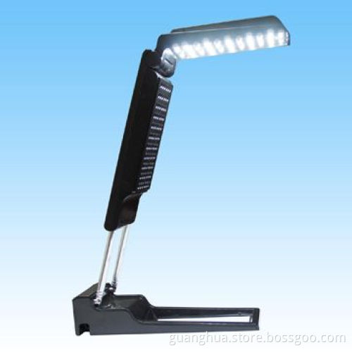 Novelty clock in lamp design and with LED time display, which can be used as emergency light